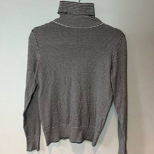 Ann Taylor Factory Stripped Turtleneck